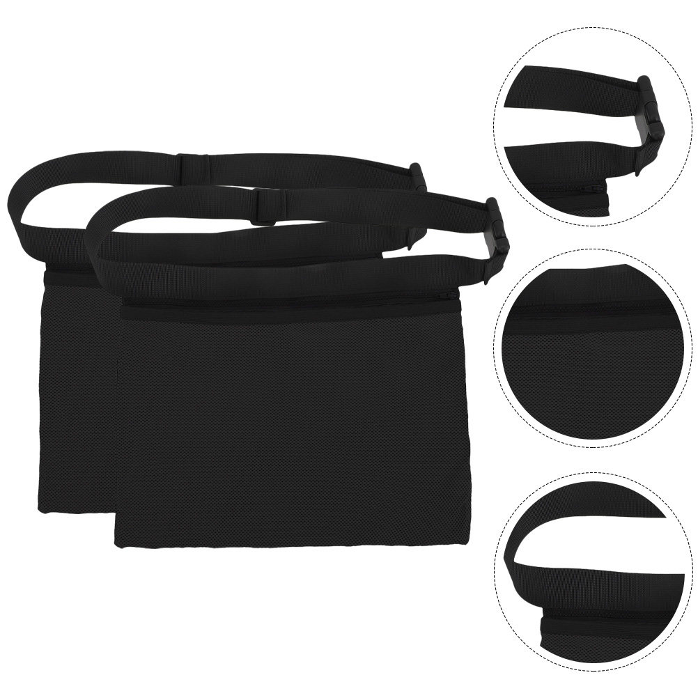 Table Tennis Balls - 2Pcs Reusable Tennis Ball Waist Bag