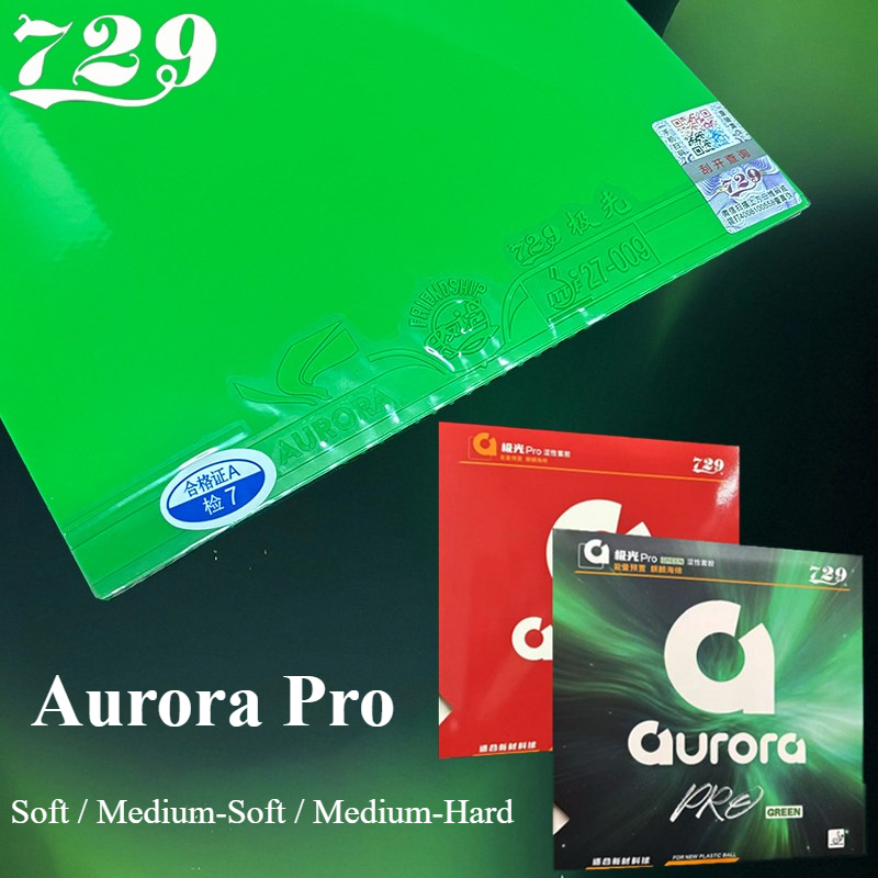 Table Tennis Rubber - 729 Friendship Aurora Pro Green Table