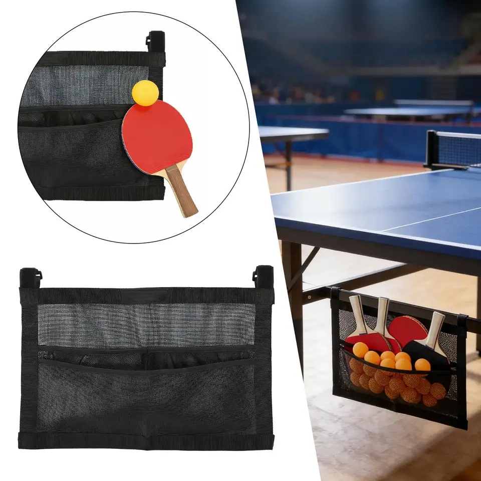 Table Tennis Balls - New Mesh Pingpong Ball Holder Large