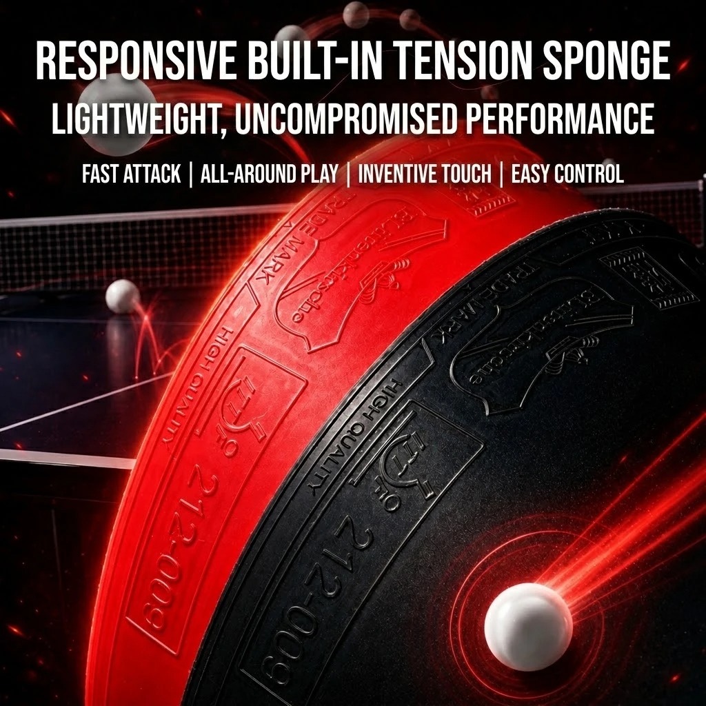 Kokutaku Table Tennis Racket R - Table Tennis Rubber recension och pris