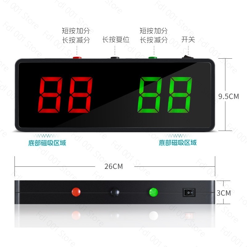 Digital Snooker Scoreboard Por - Table Tennis Scoring recension och pris