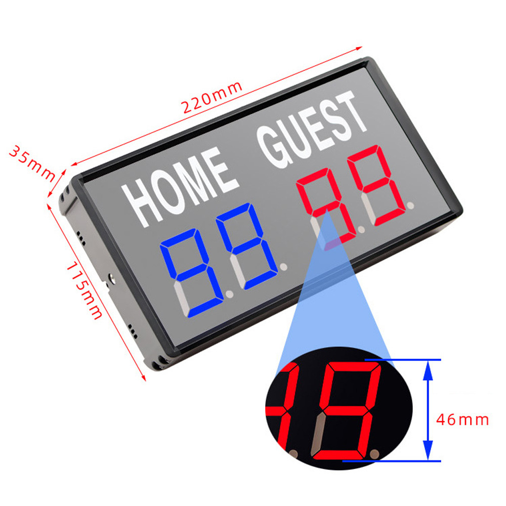 Portable 4 Digit LED Scoreboar - Table Tennis Scoring recension och pris