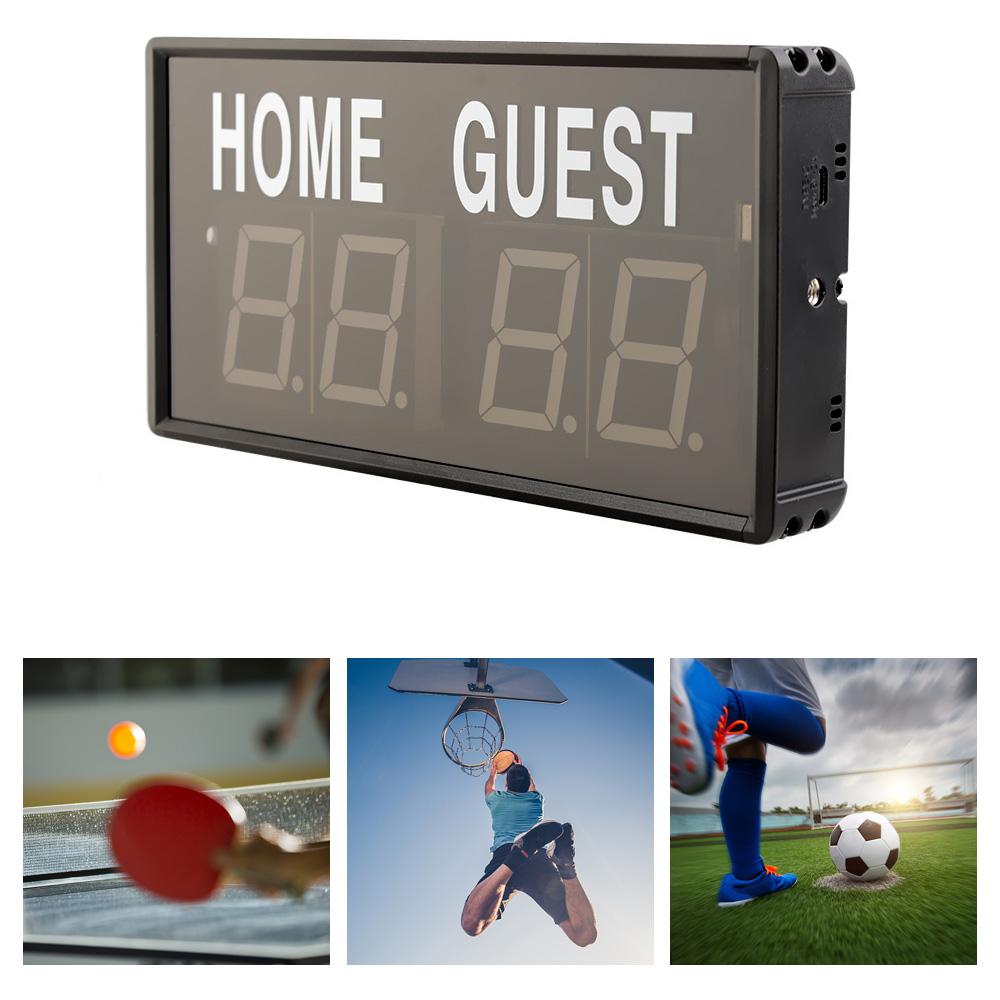 Portable 4 Digit LED Scoreboar - Table Tennis Scoring recension och pris