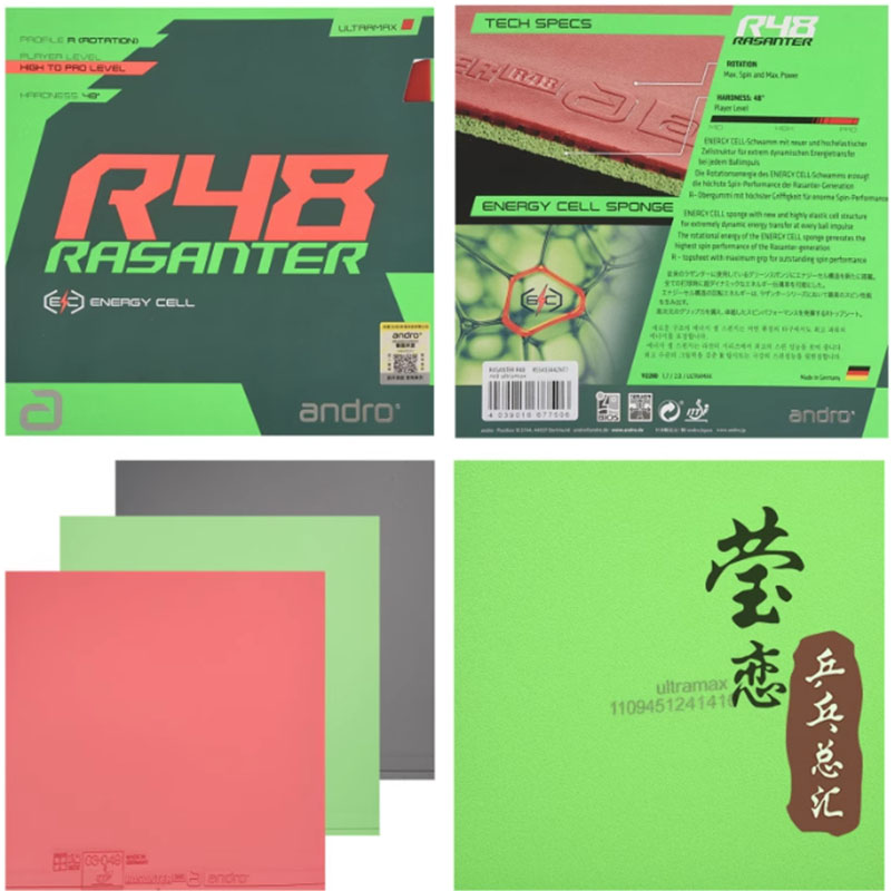Andro Rasanter R45 47 50 C45 4 - Table Tennis Rubber recension och pris