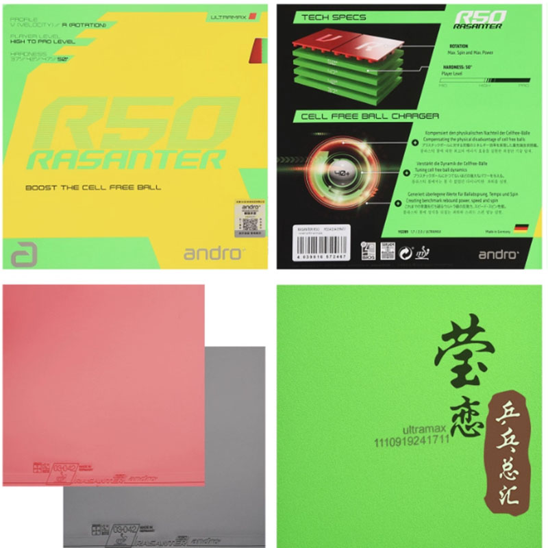 Andro Rasanter R45 47 50 C45 4 - Table Tennis Rubber recension och pris