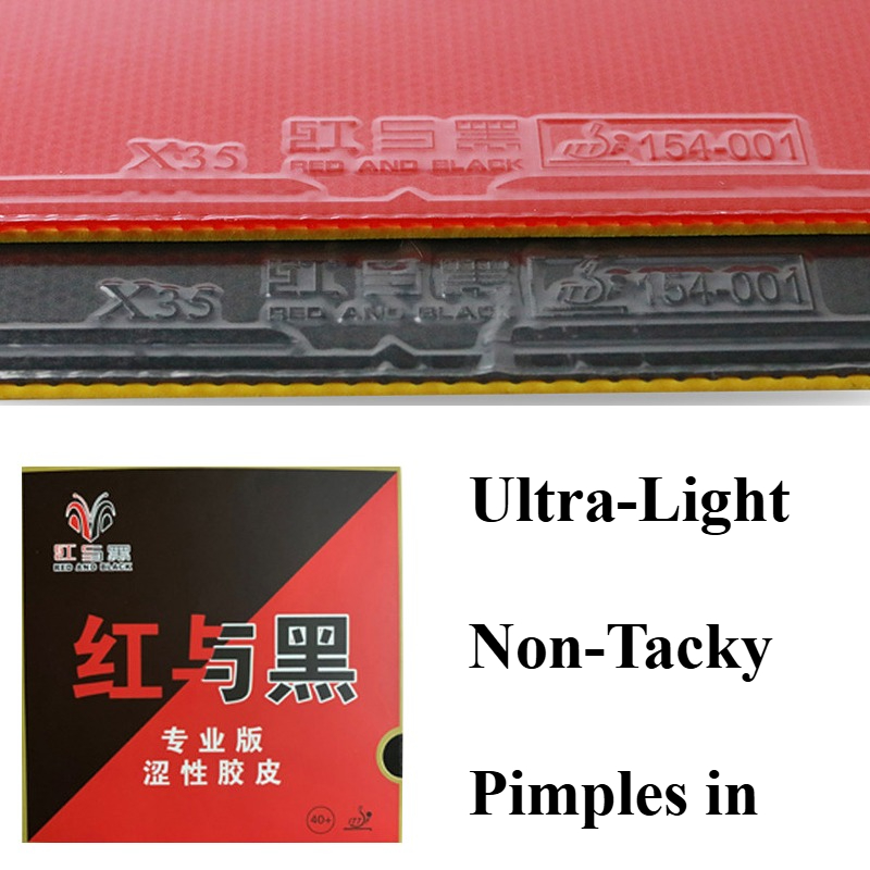 Red and Black X35 Table Tennis - Table Tennis Rubber recension och pris