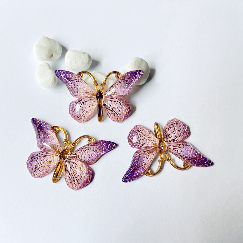 10Pcs NEW 38*22mm Butterfly Pl - Butterfly Rubber Sheet recension och pris